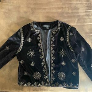 Velvet Black Cardigan